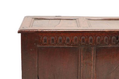 Lot 759 - A Late 17th Century Joined Oak Chest, the...