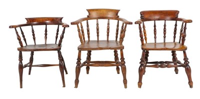 Lot 769 - A Matched Set of Six Mid 19th Century Ash and...