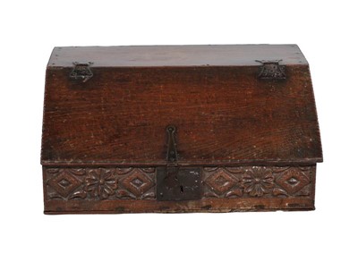 Lot 775 - {} A Late 17th Century Oak Table Box, with...