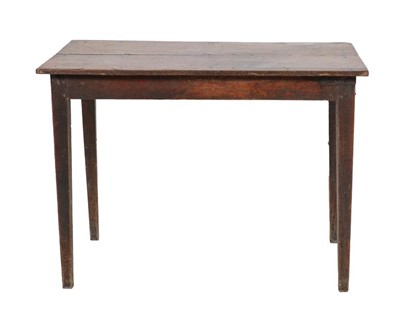 Lot 796 - {} A George III Oak Side Table, late 18th...