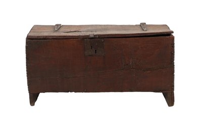 Lot 821 - ^ A 17th Century Oak Chest, of boarded...