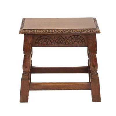 Lot 871 - An Oak Joint Stool, late 19th/early 20th...