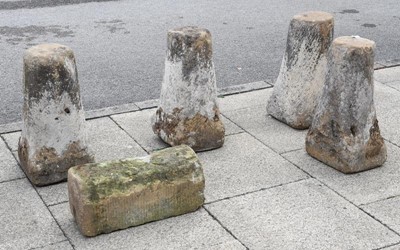 Lot 880 - Four Staddle Stone Bases, late 19th/early 20th...