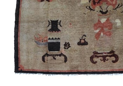 Lot 544 - Chinese Rug, circa 1925 The pale tan field of...