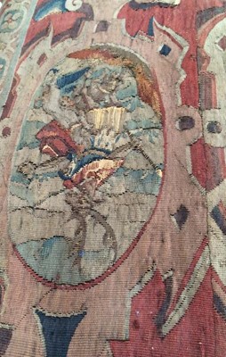 Lot 558 - Flemish Border Tapestry Fragment, 17th century...