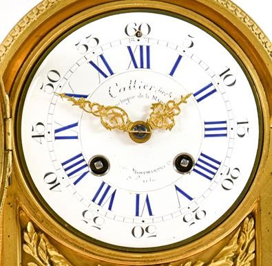Lot 568 - A French Ormolu Striking Mantel Clock with...