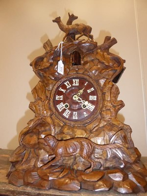 Lot 572 - A Black Forest Cuckoo Bracket Clock, circa...