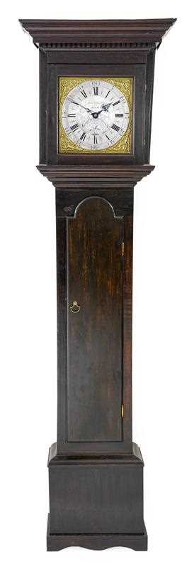 Lot 575 - A Painted Pine Thirty Hour Longcase Clock,...