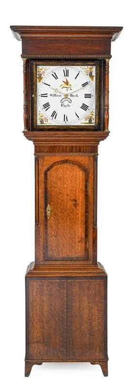 Lot 576 - An Oak and Mahogany Thirty Hour Longcase Clock,...