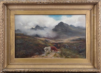 Lot 455 - James Henry Crossland (1852-1904) Highland...
