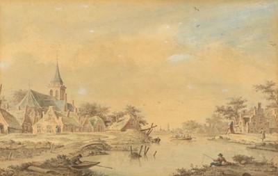 Lot 375 - Theodor (Dirk) Verryck (1734-1786) Dutch River...
