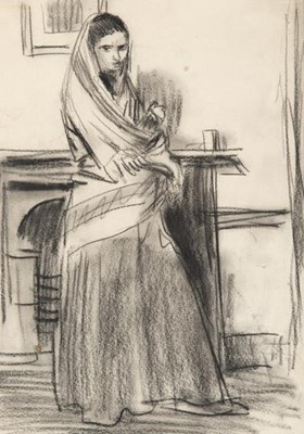 Lot 377 - Augustus Edwin John OM RA (1878-1961) Sketch...