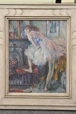 Lot 825 - Alfred Aaran Wolmark (1877-1961)  "Ballet Dancer " Signed and dated under the frame, inscribed...