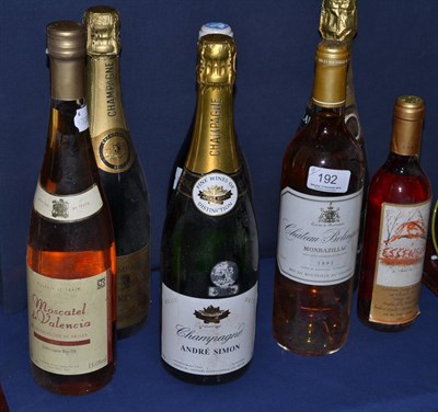 Lot 192 - A mixed parcel of wine and champagne (seven bottles)