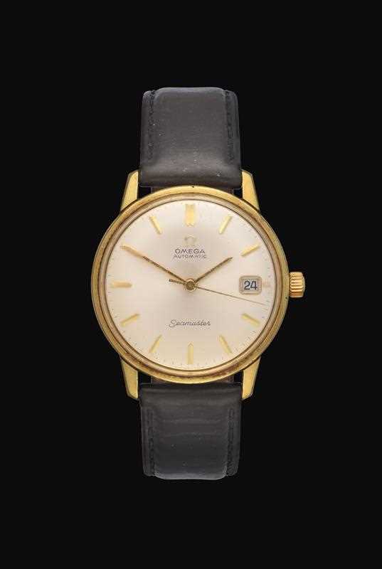 Lot 2124 - A Gold Plated and Stainless Steel Automatic...