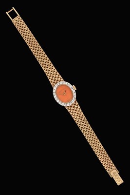 Lot 2146 - A Lady's 9 Carat Gold Diamond Set Wristwatch,...