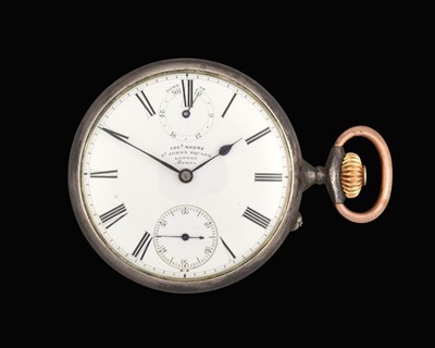 Lot 2152 - A Silver Open Faced Power Reserve Pocket Watch,...