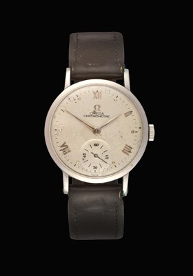 Lot 2160 - A Stainless Steel Wristwatch, signed Omega,...