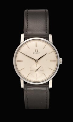 Lot 2165 - A Stainless Steel Wristwatch, signed Omega,...