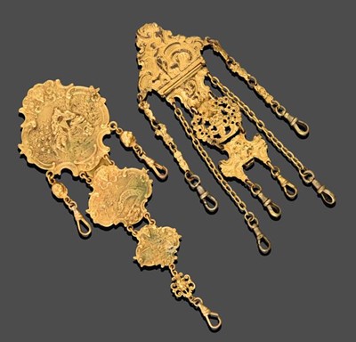 Lot 2186 - Two 19th Century Gilt Metal Chatelaines, the...