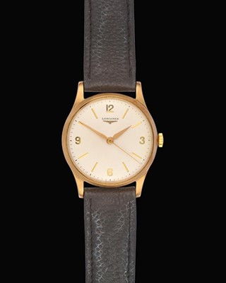 Lot 2189 - A 9 Carat Gold Centre Seconds Wristwatch,...