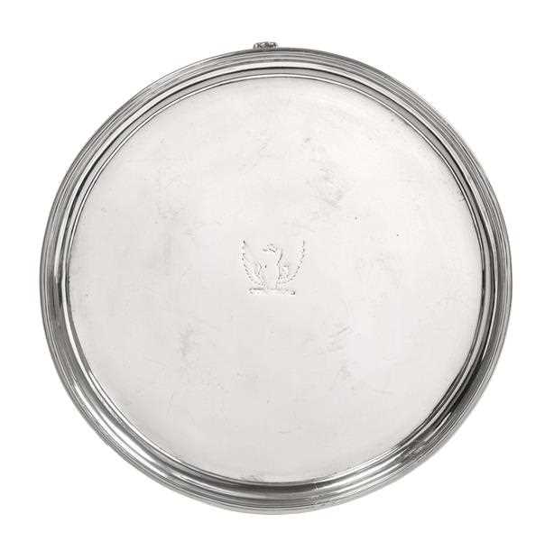 Lot 2021 - A George III Provincial Silver Waiter, by...