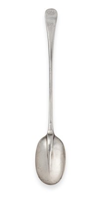 Lot 2023 - A George I Silver Hash-Spoon, Maker's Mark...
