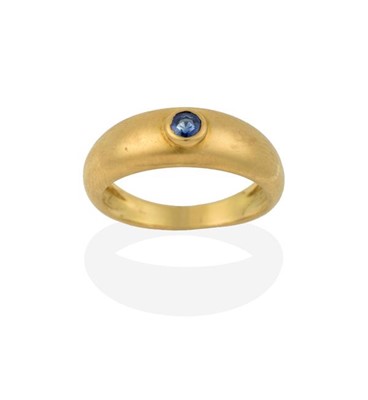 Lot 2225 - A Sapphire Ring, by Cartier, a round cut...