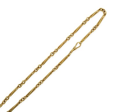 Lot 2234 - An 18 Carat Gold Necklace, formed of yellow...