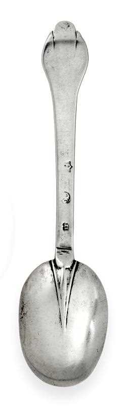 Lot 2026 - A Charles II Provincial Silver Trefid Spoon,...