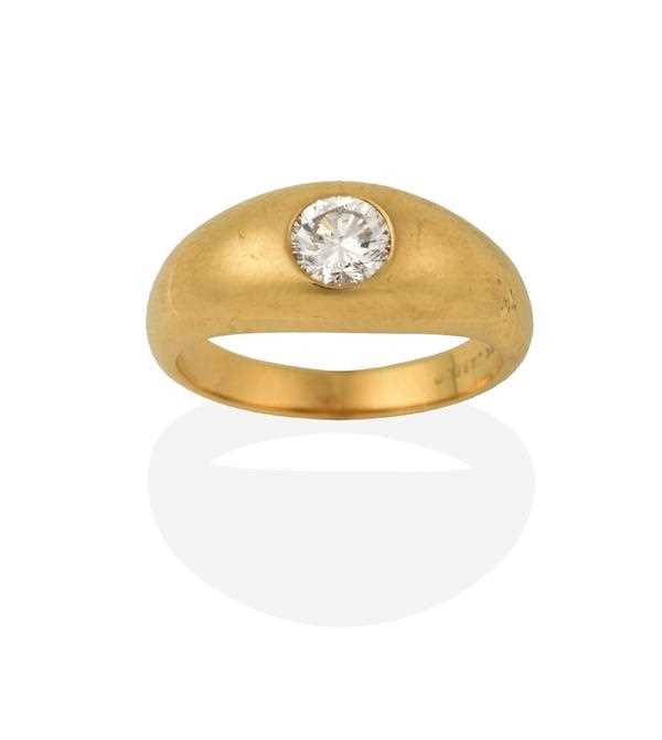 Lot 2252 - A Diamond Solitaire Ring, the round brilliant...