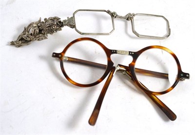 Lot 208 - Two pairs of lorgnettes