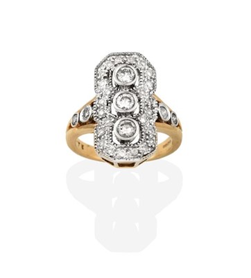 Lot 2273 - A Diamond Ring, three round brilliant cut...