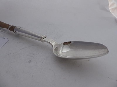 Lot 2029 - A George IV Provincial Silver Spoon With Wood...