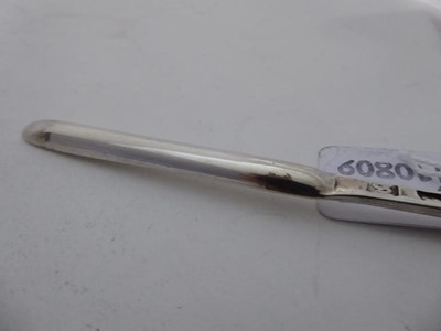 Lot 2033 - A George III Silver Marrow-Spoon, Maker's Mark...