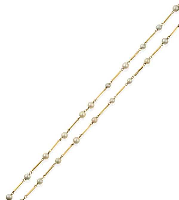 Lot 2362 - Two Cultured Pearl Necklaces, formed of...