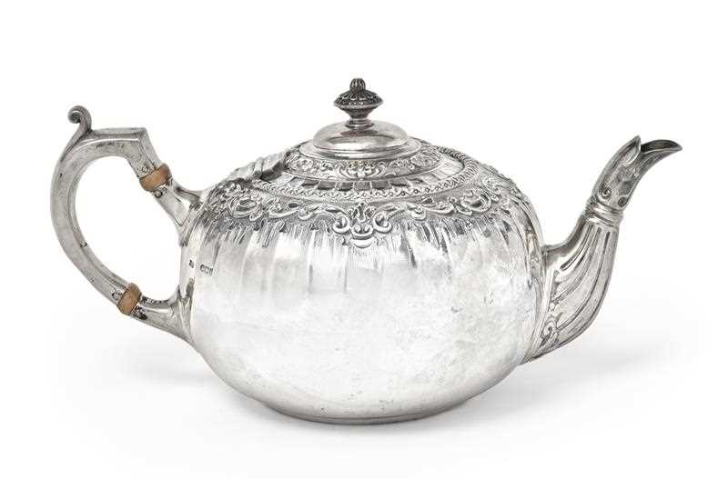 Lot 2044 - An Edward VII Silver Teapot, James Dixon and...