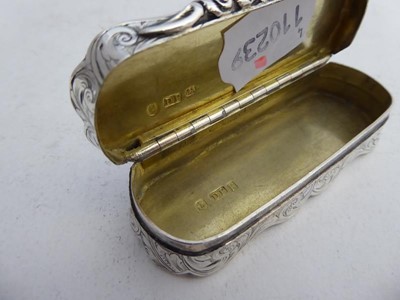 Lot 2061 - A George III Silver Snuff-Box and a Victorian...