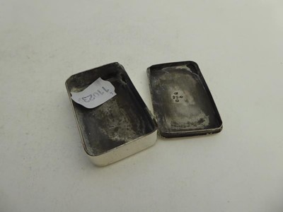 Lot 2061 - A George III Silver Snuff-Box and a Victorian...