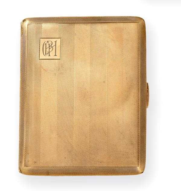 Lot 2070 - A George V Gold Cigarette-Case, by W. T....