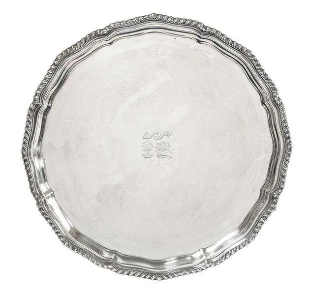 Lot 2076 - A George V Silver Salver, by Jay, Richard...