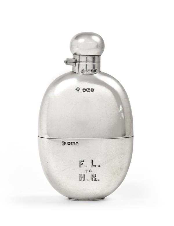 Lot 2080 - A George V Silver Hip-Flask, by William Hutton...
