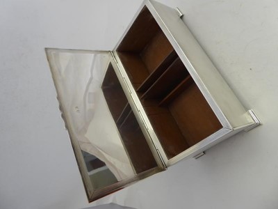 Lot 2099 - A George VI Silver Cigarette-Box, by Mappin...