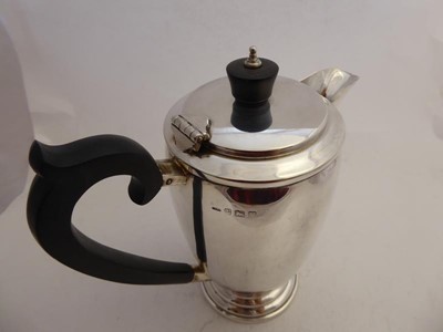 Lot 2100 - A Four-Piece George VI Silver Tea-Service, by...