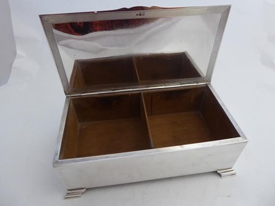 Lot 2103 - An Elizabeth II Silver Cigarette-Box, by Henry...