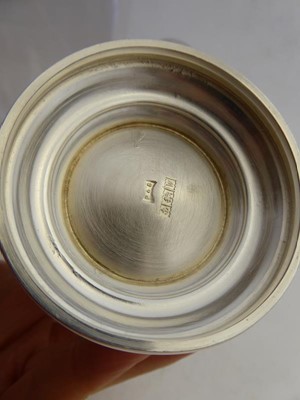 Lot 2104 - A Set of Six Elizabeth II Silver Mugs, Maker's...