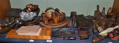 Lot 230 - Woodworking tools, kitchen wares, moulds etc