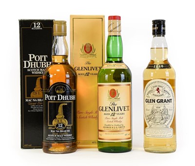 Lot 5166 - Glenlivet 12 Year Old Pure Single Malt Scotch...