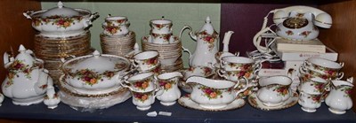 Lot 237 - A quantity of Royal Albert Old Country Rose including dinner and tea wares, a telephone, a...