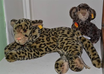 Lot 241 - Two Steiff Leopards